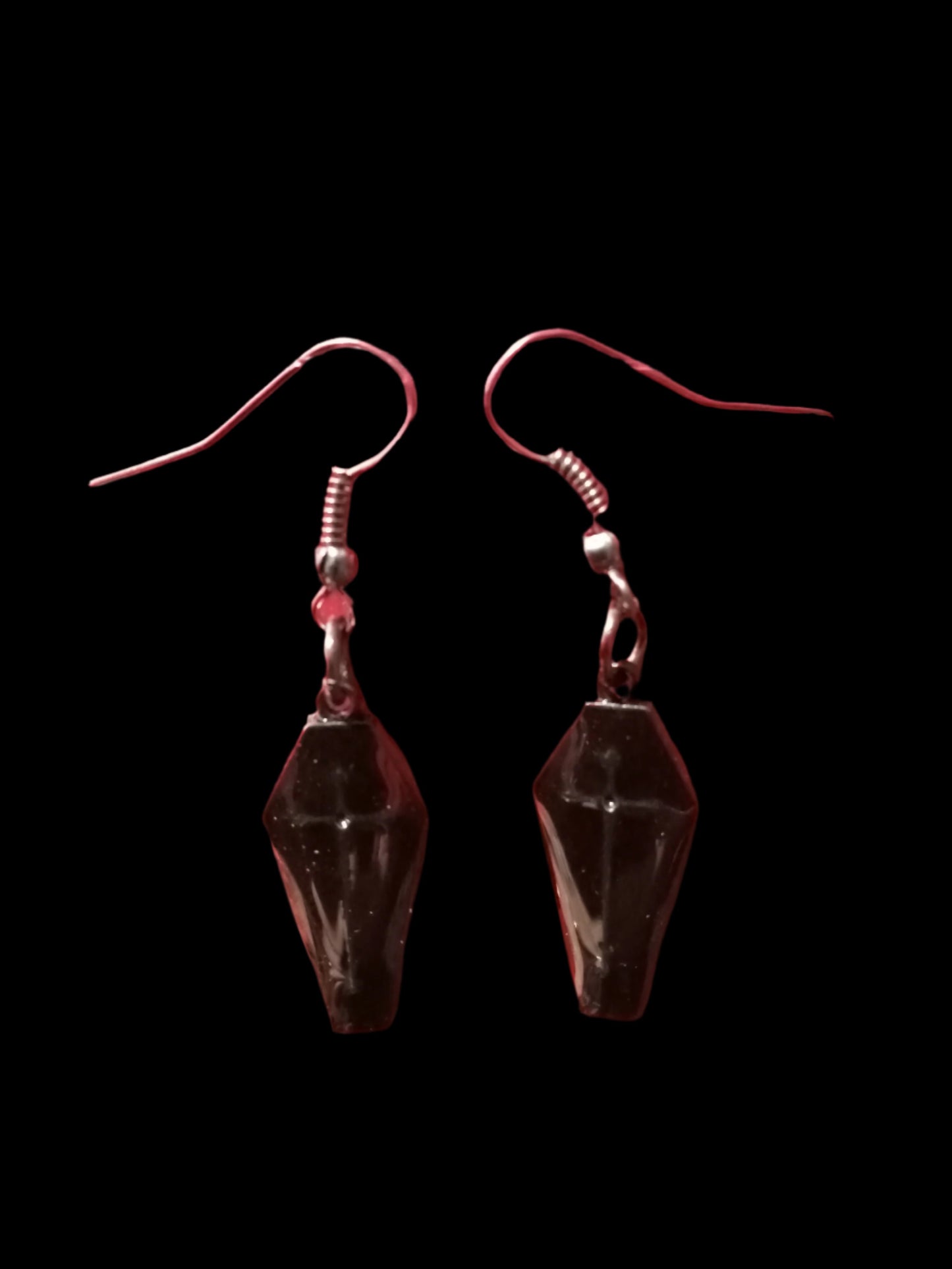 Black Coffin Earrings