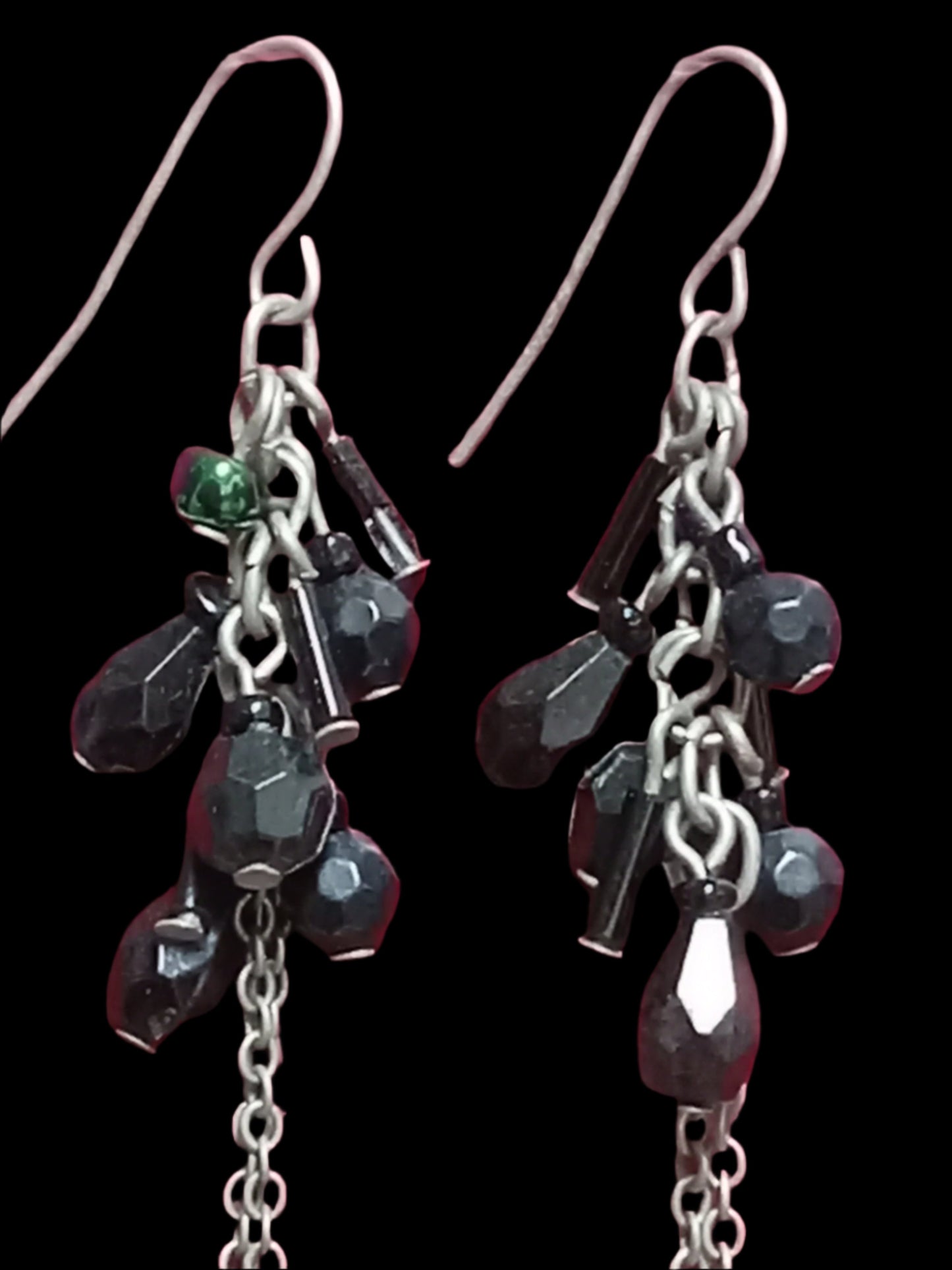 Onyx Chains Earrings
