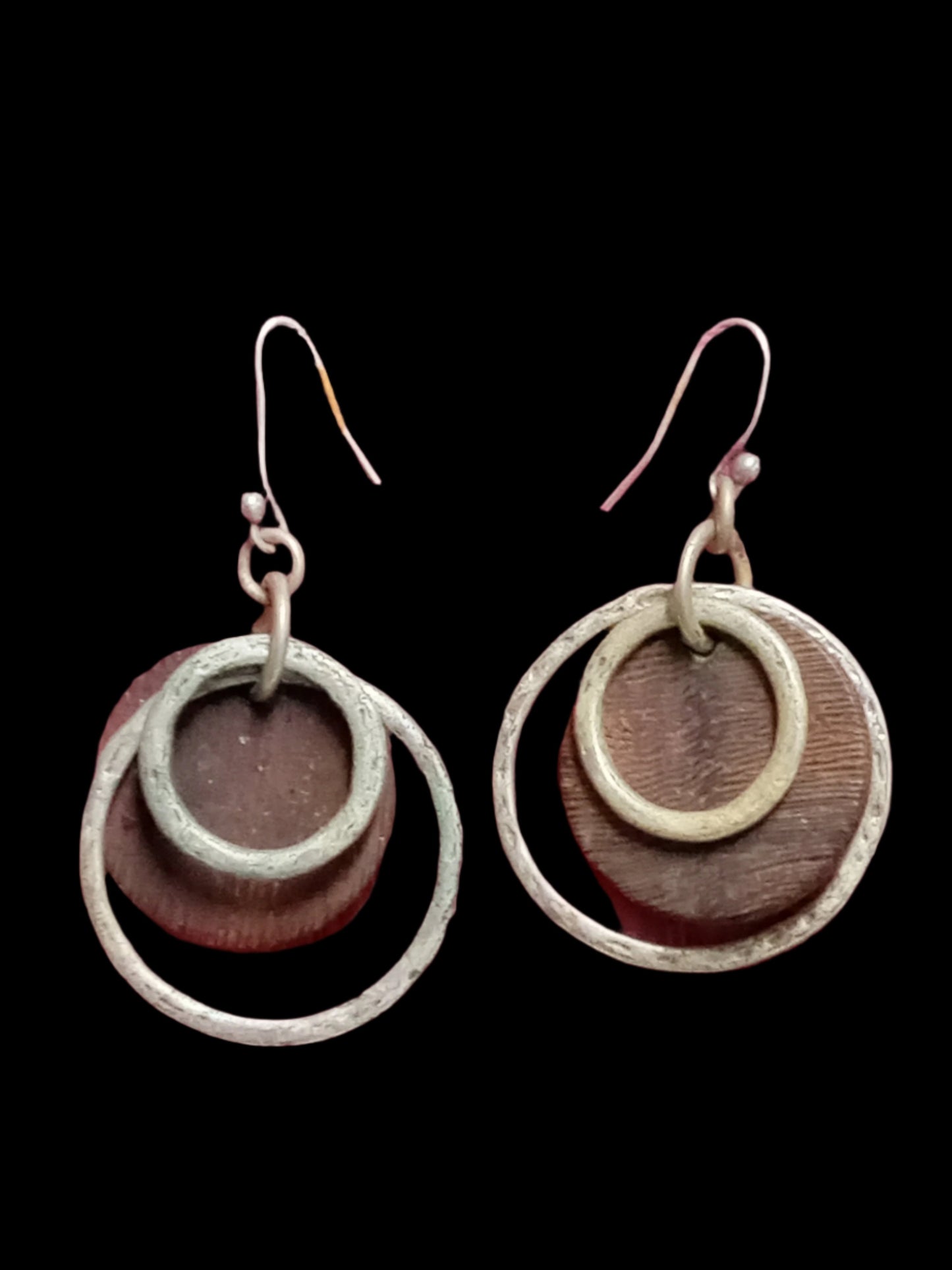 Wooden Circles Earrings