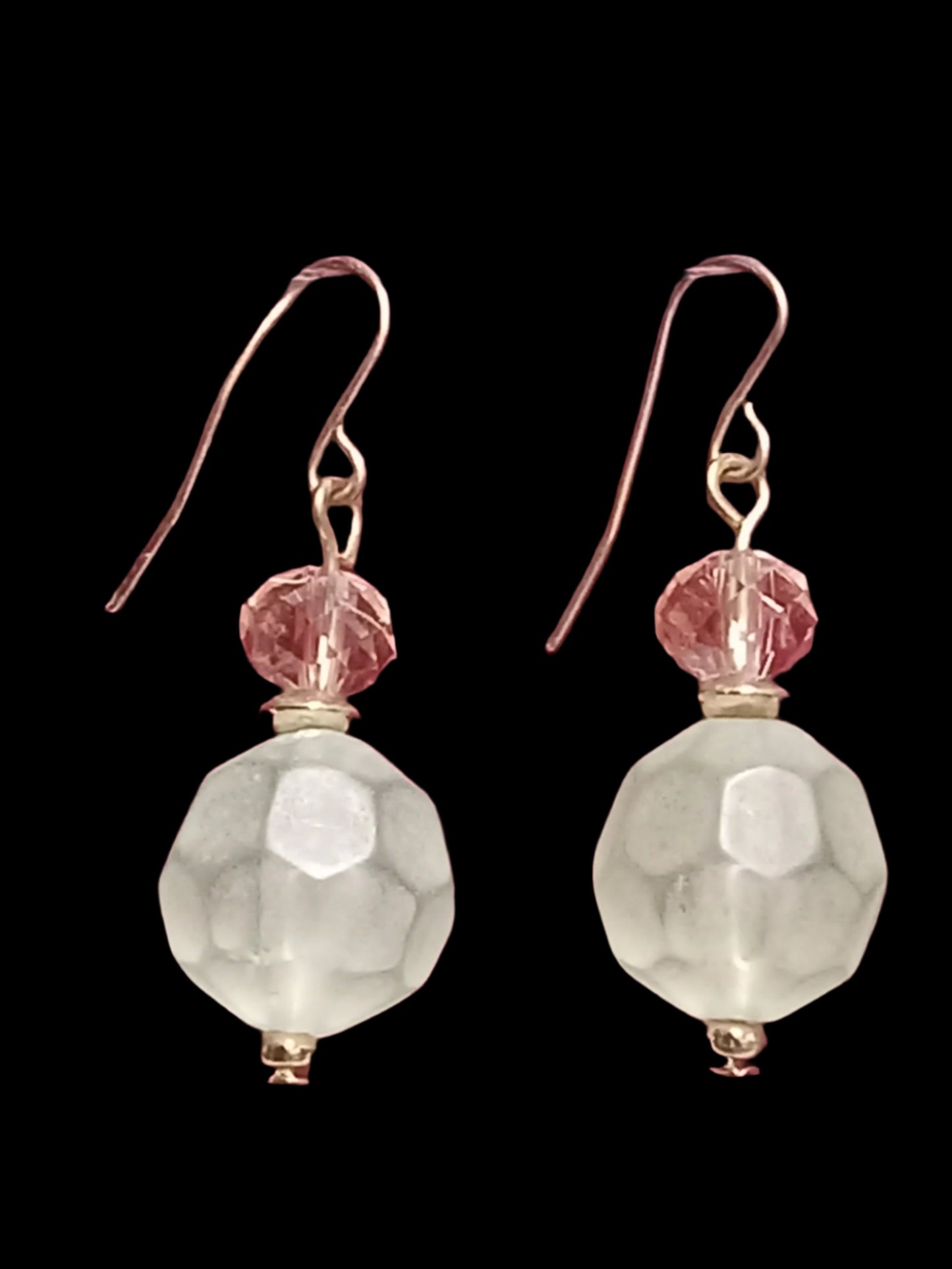 Fluorite and Roses Earrings