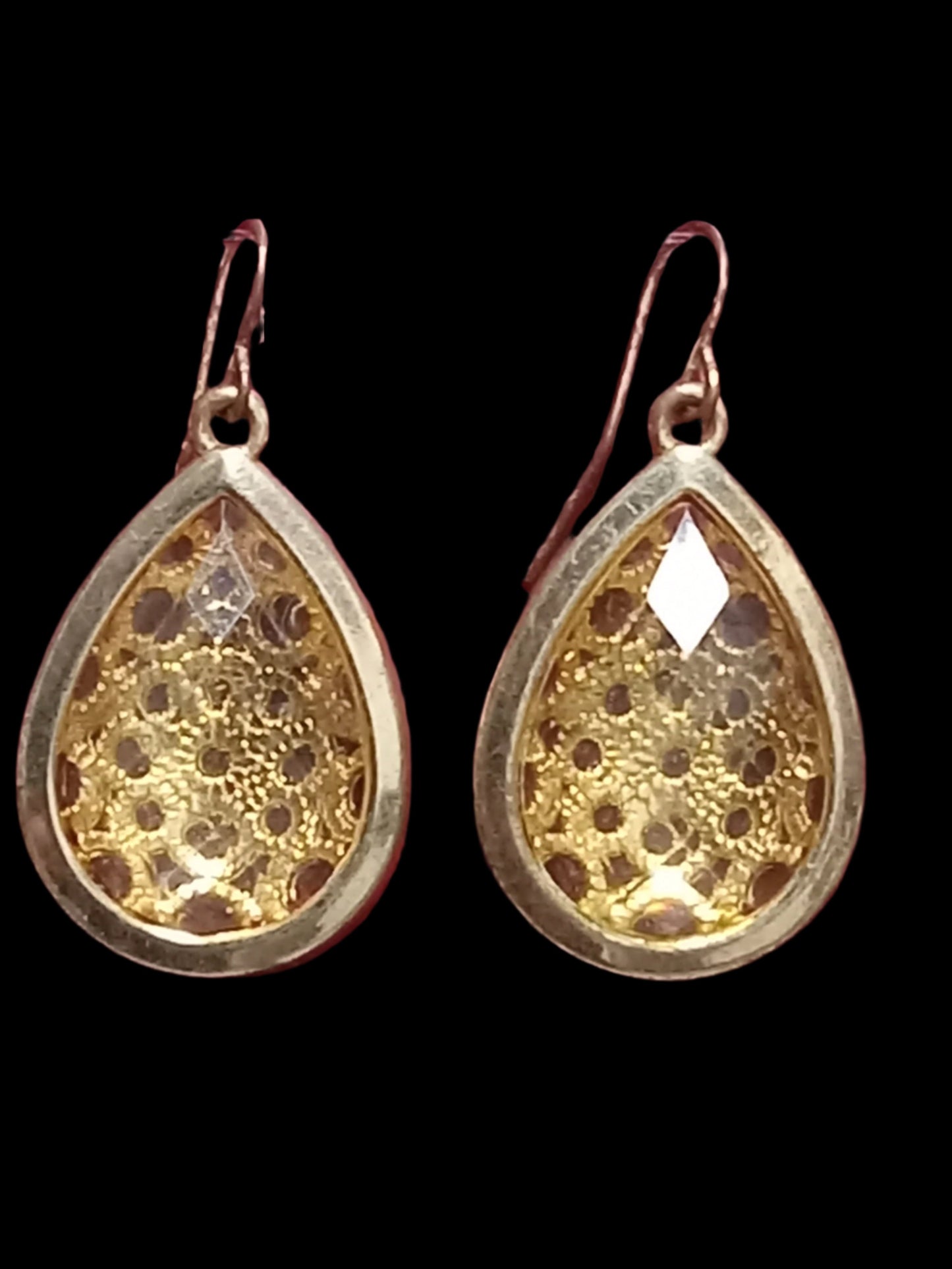 Golden Teardrop Earrings