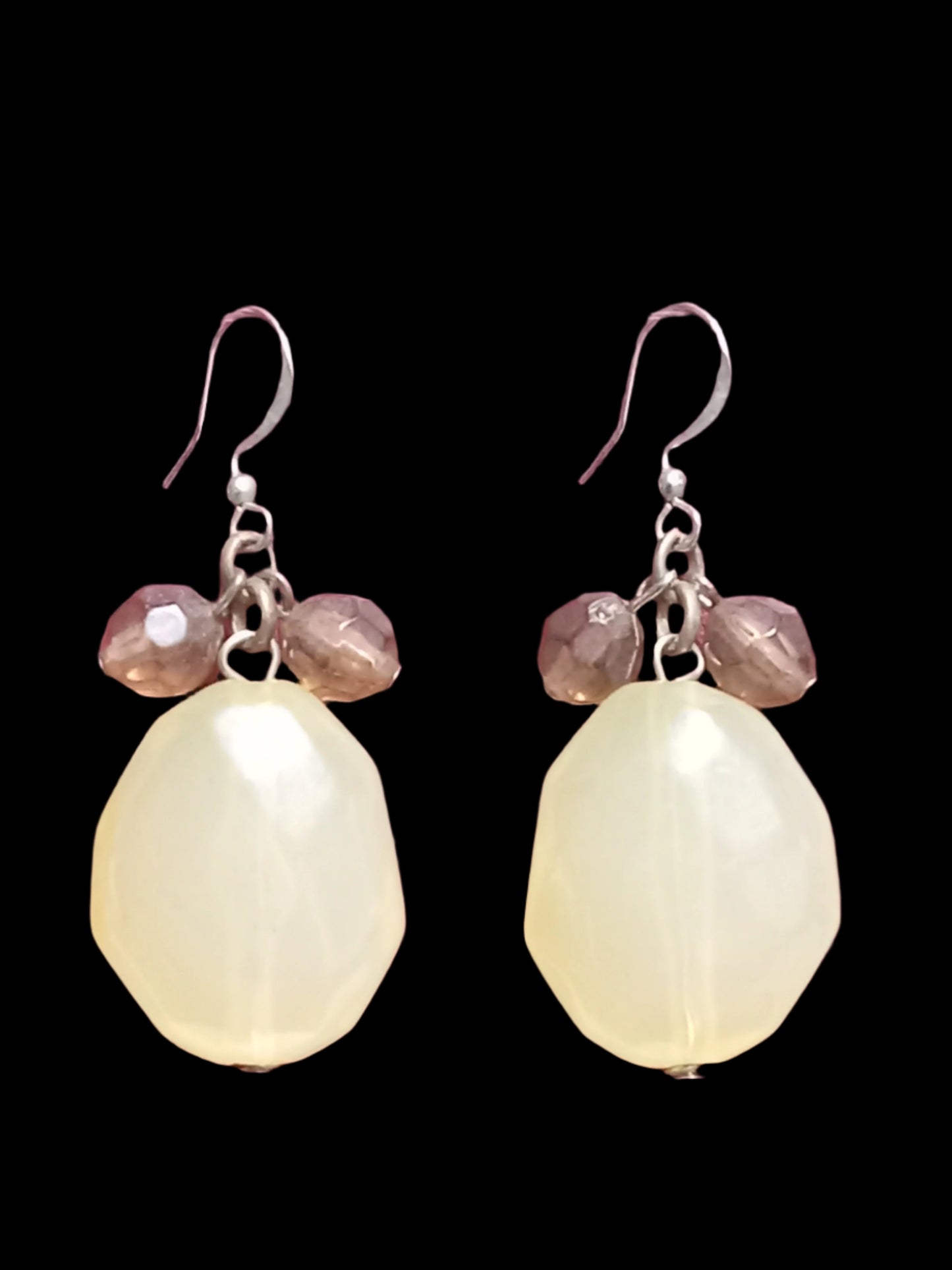 Yellow Chalcedony Earrings