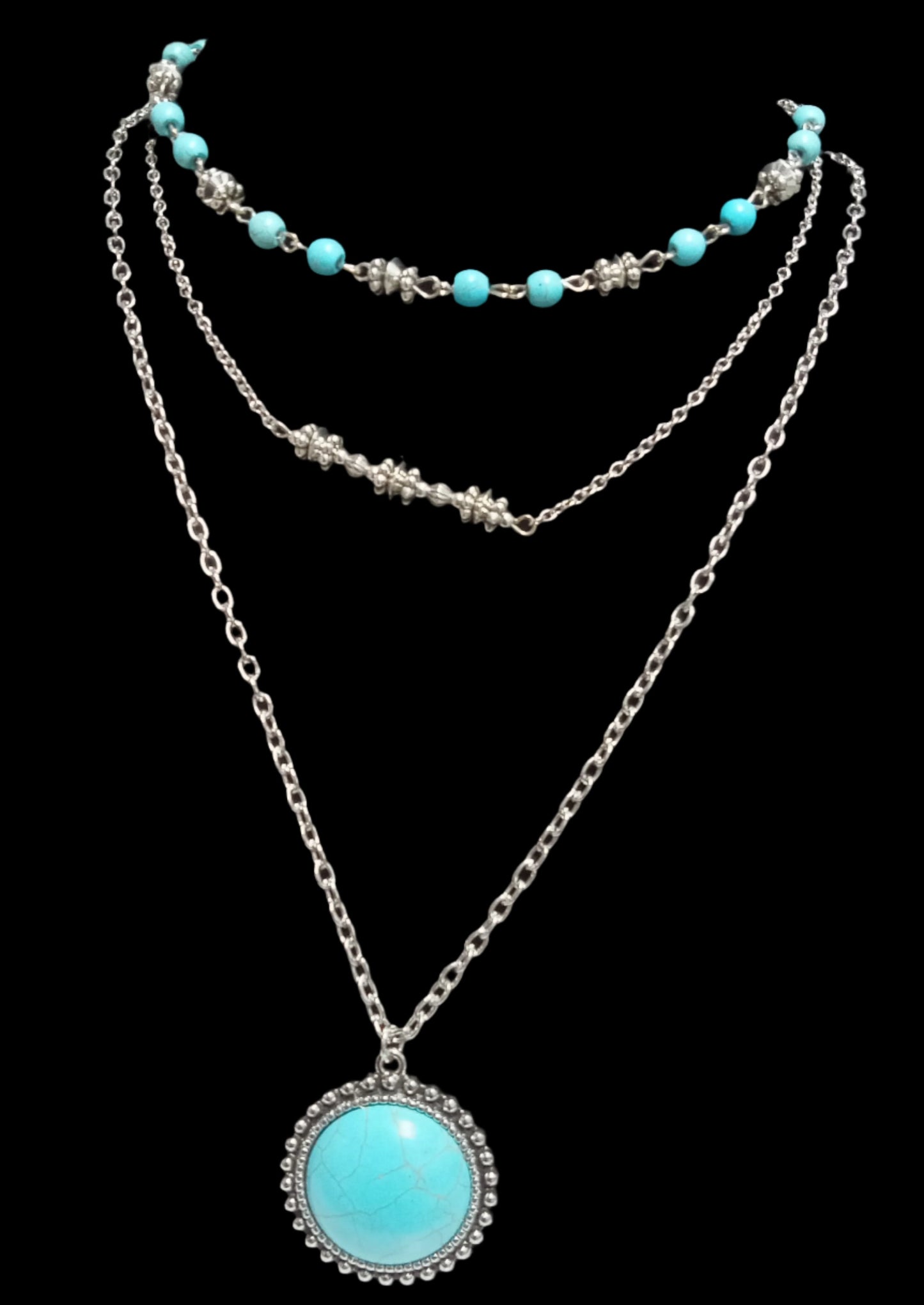 Turquoise Layers Necklace
