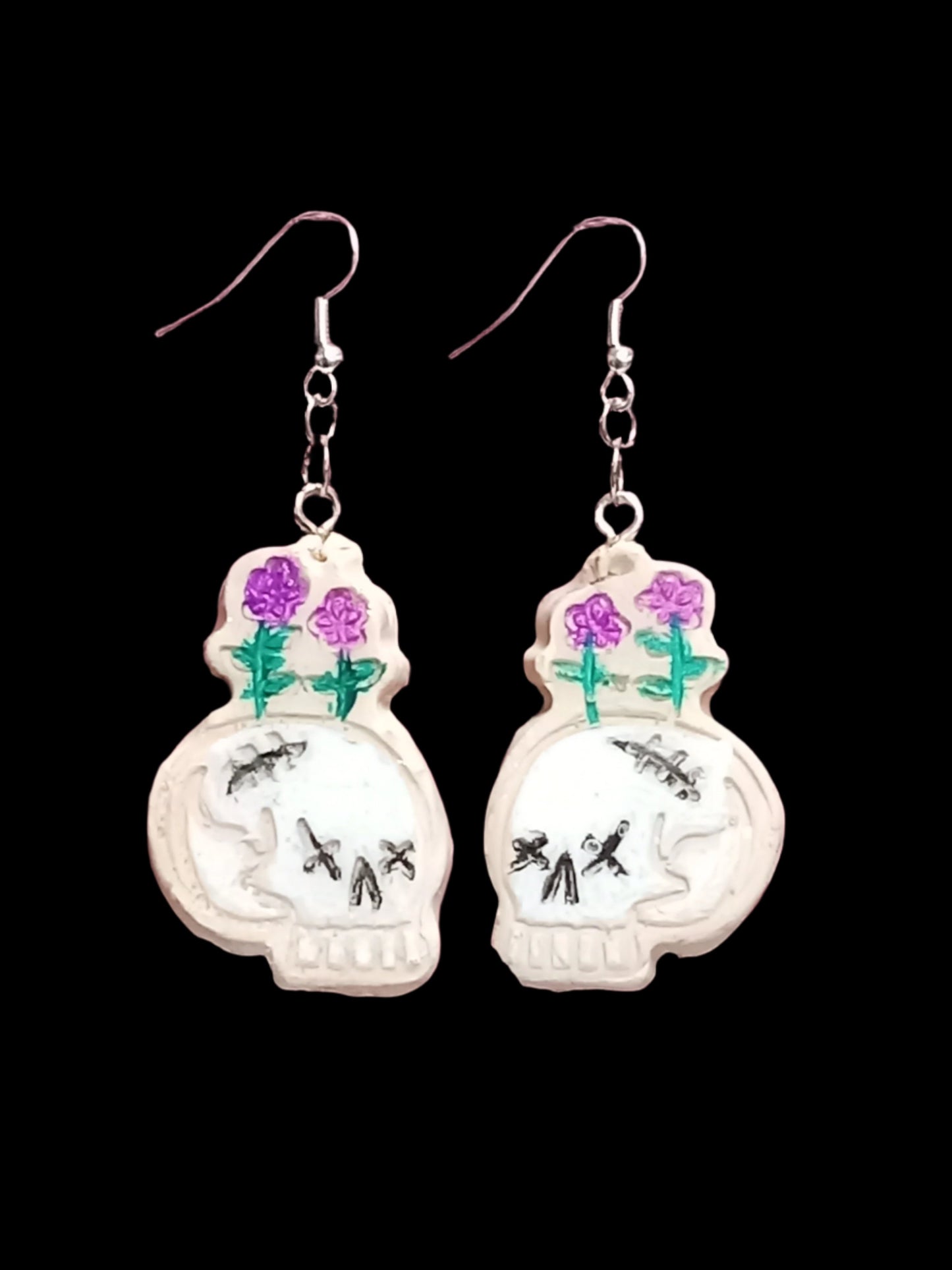 Clay Skulls Earrings