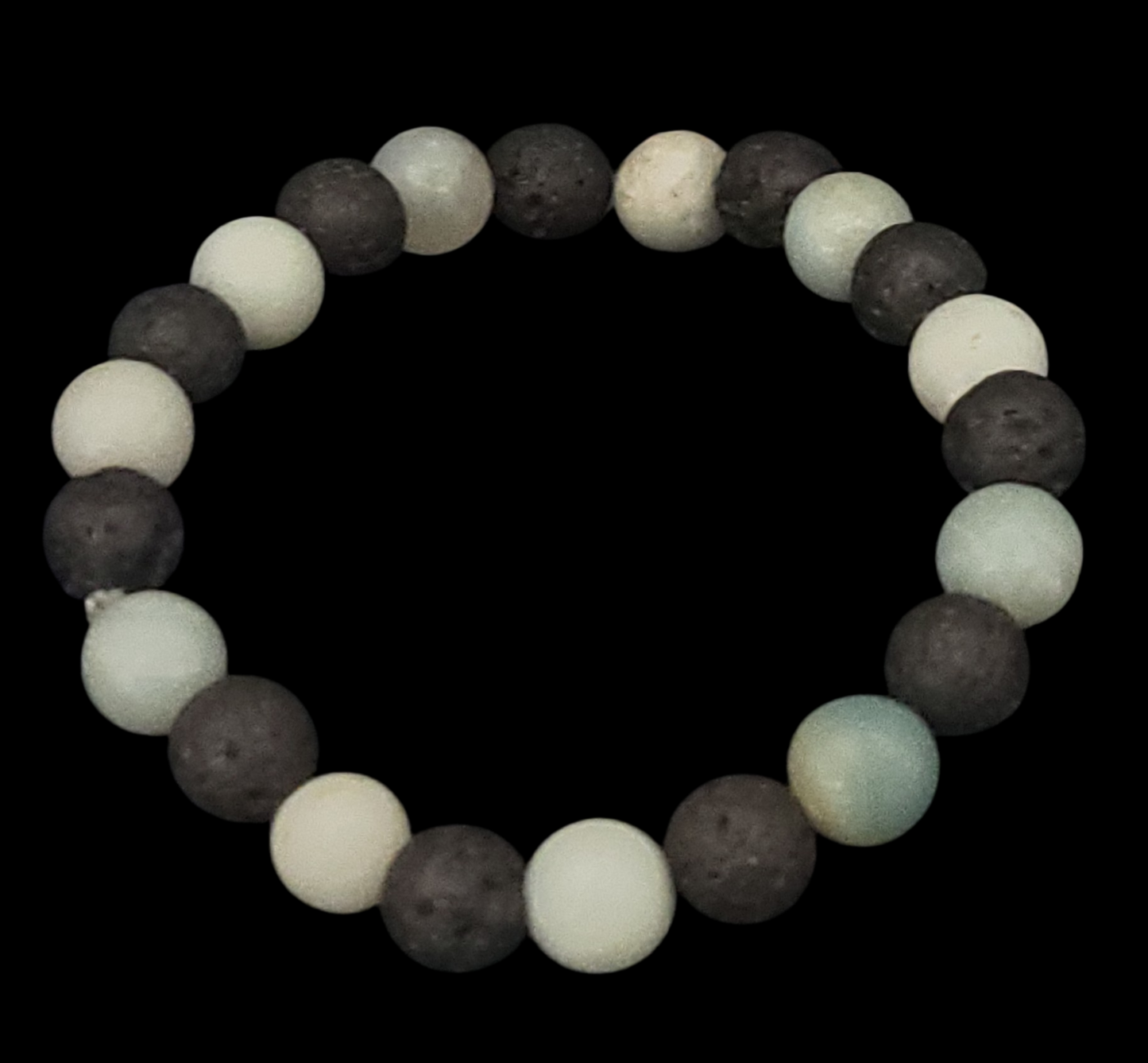 Lava Stone & Amazonite Bracelet