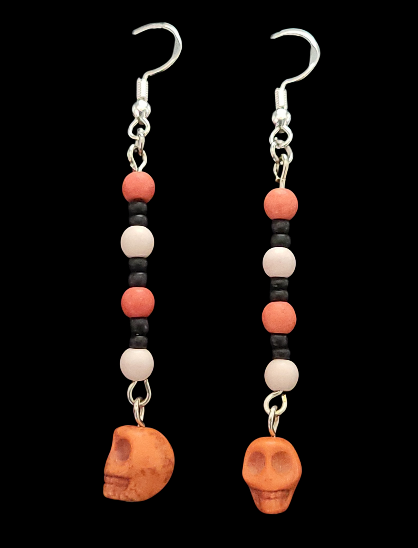 Beaded Skull Earrings