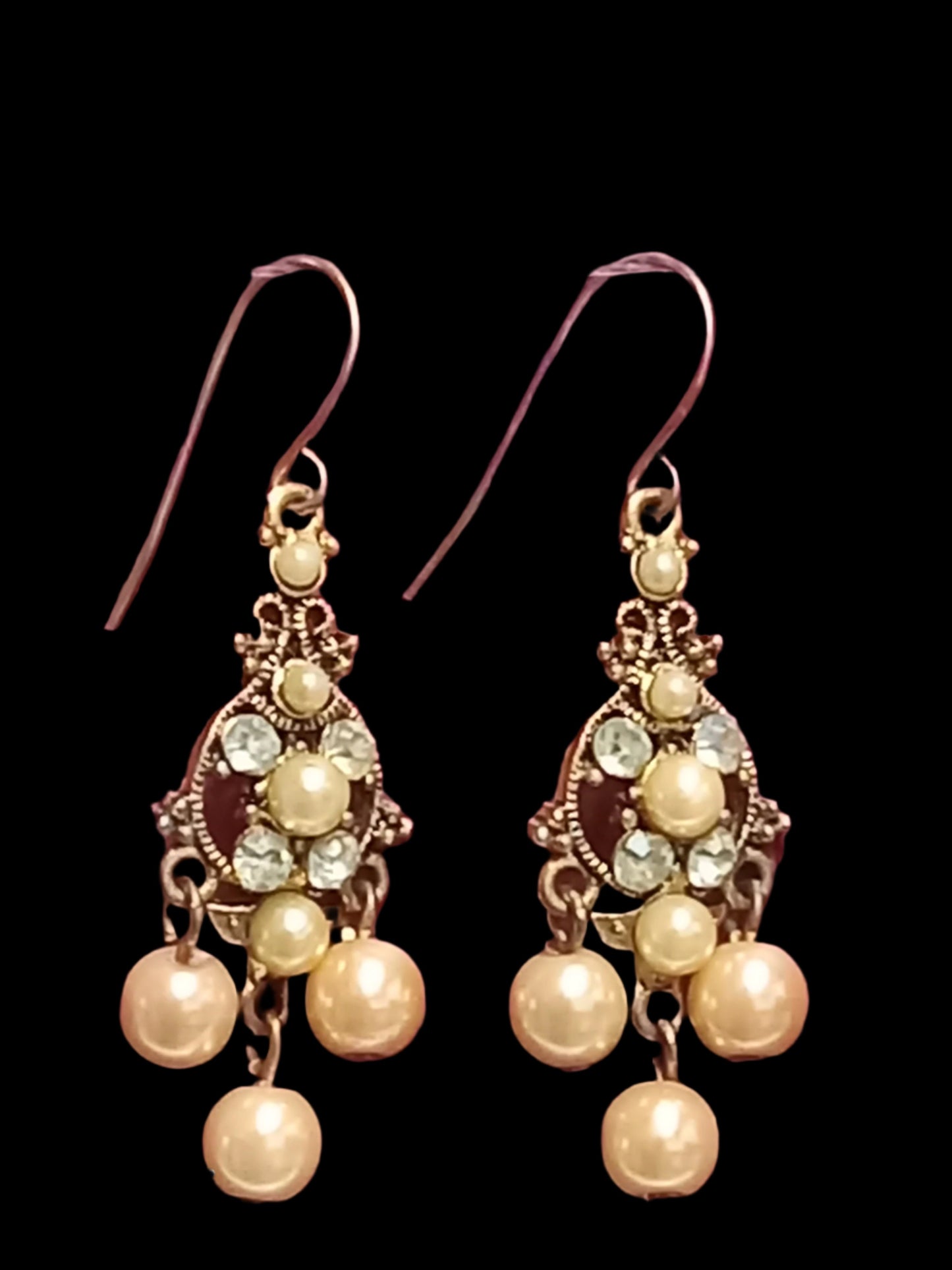 Antique Pearl Droplet Earrings