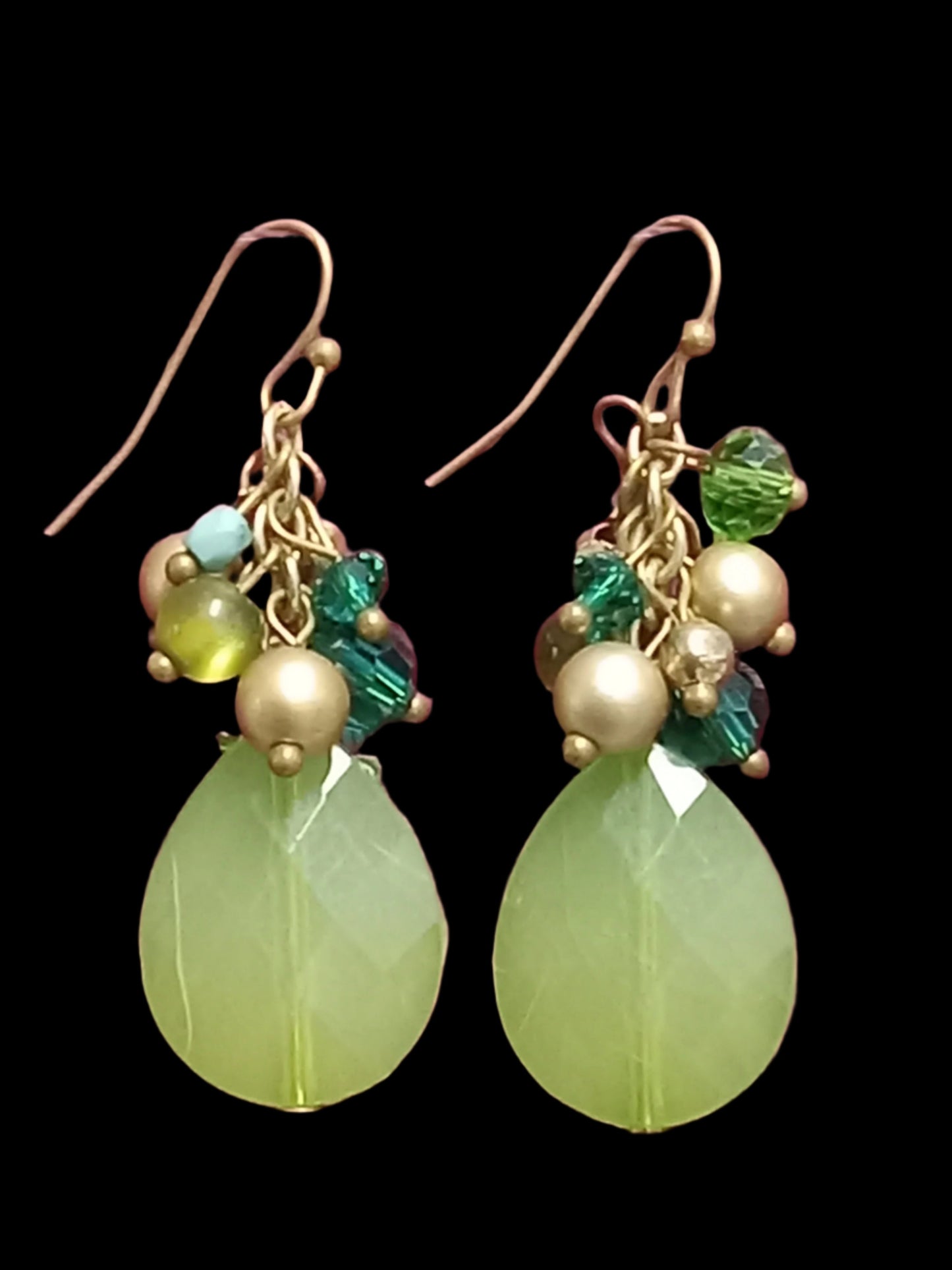Vintage Lime Drop Earrings