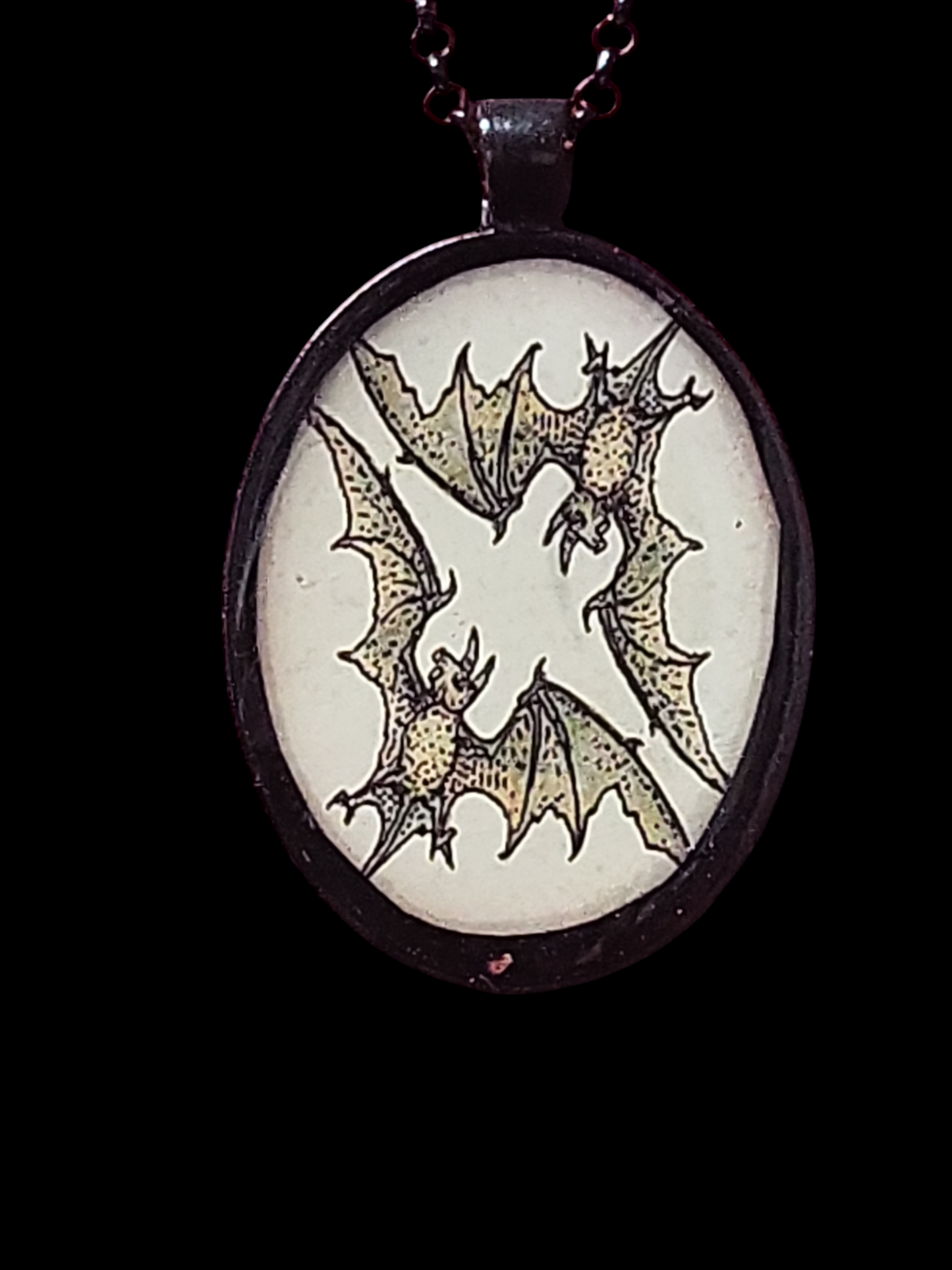 Mirrored Bats Necklace