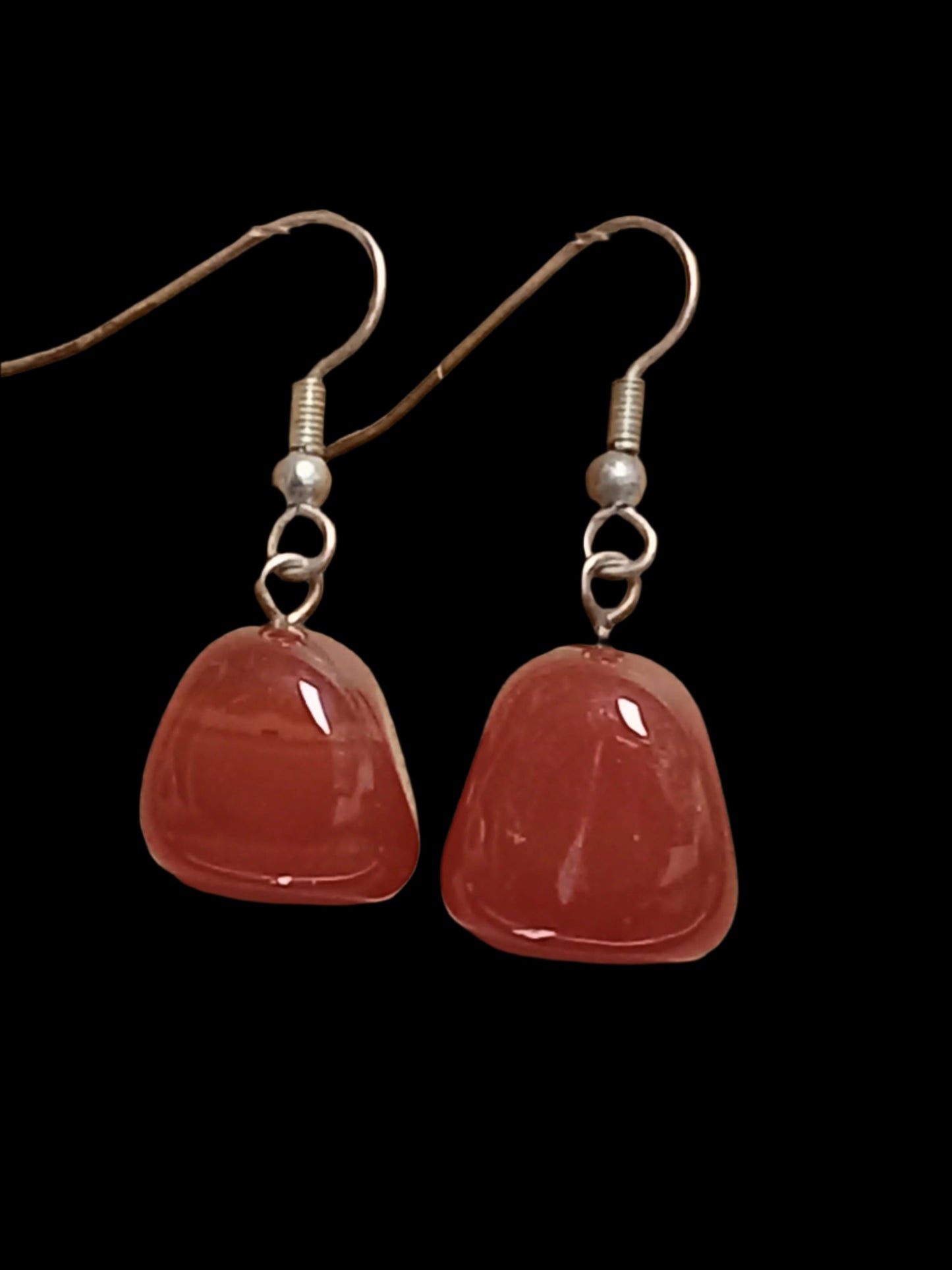 Tumbled Carnelian Earrings