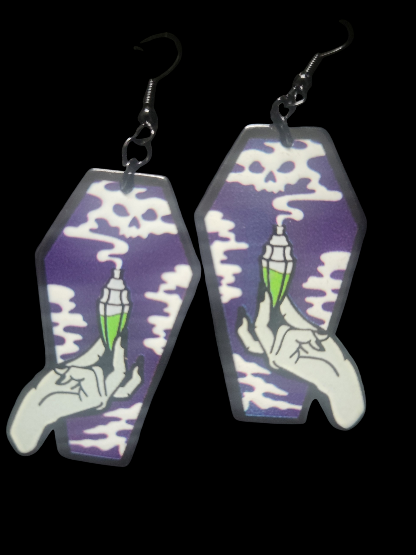 Mystical Coffin Earrings