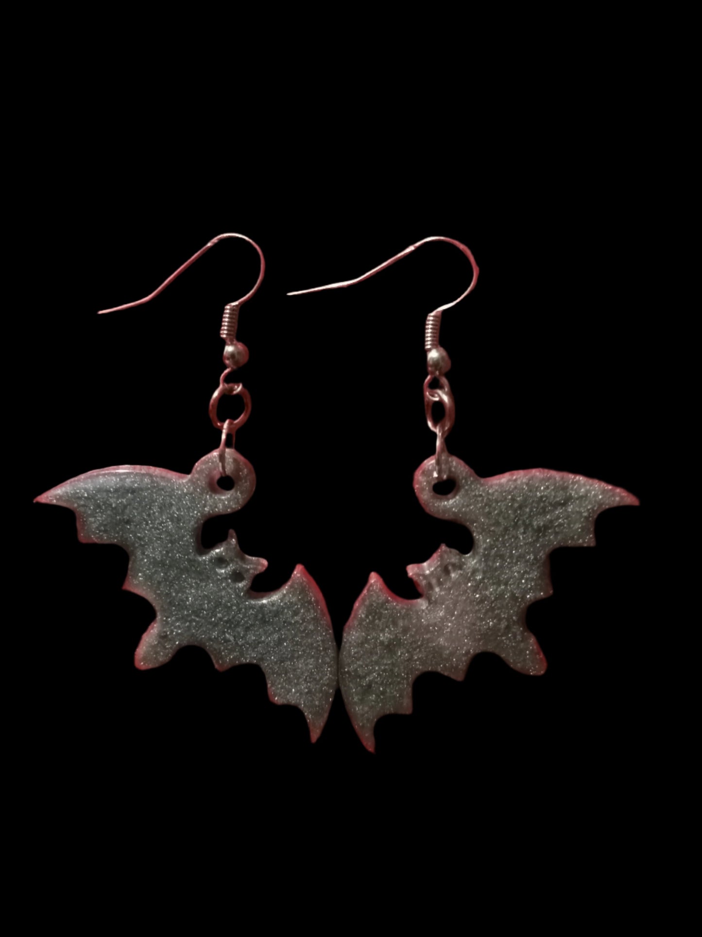 Resin Bat Earrings