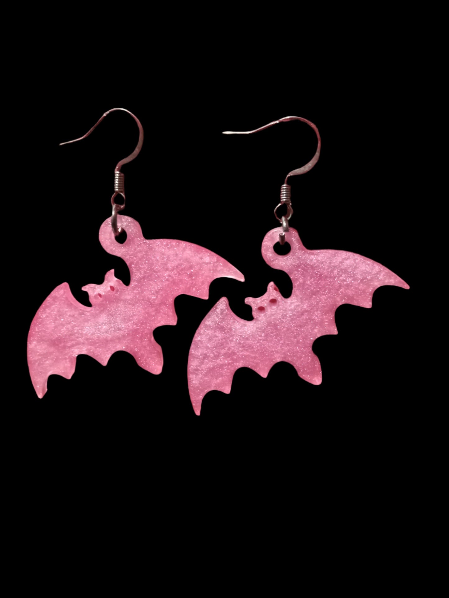 Resin Bat Earrings