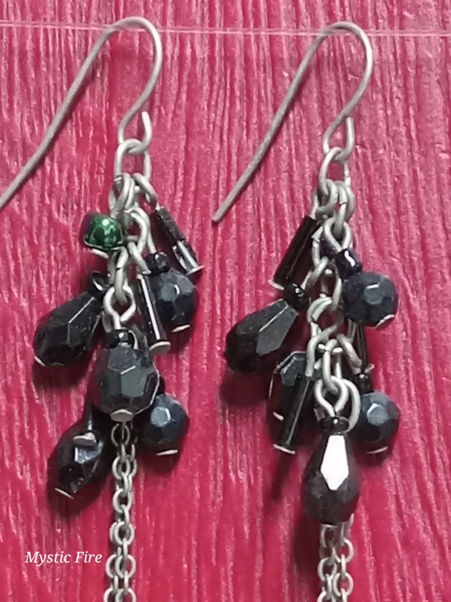 Onyx Chains Earrings