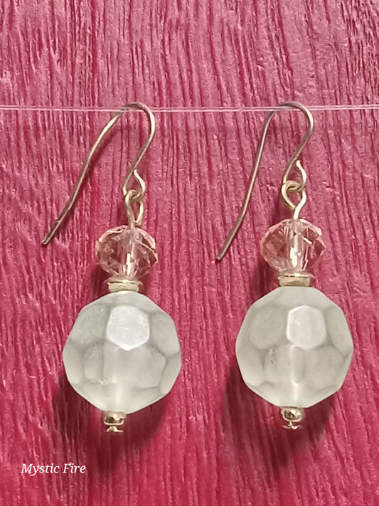 Fluorite and Roses Earrings