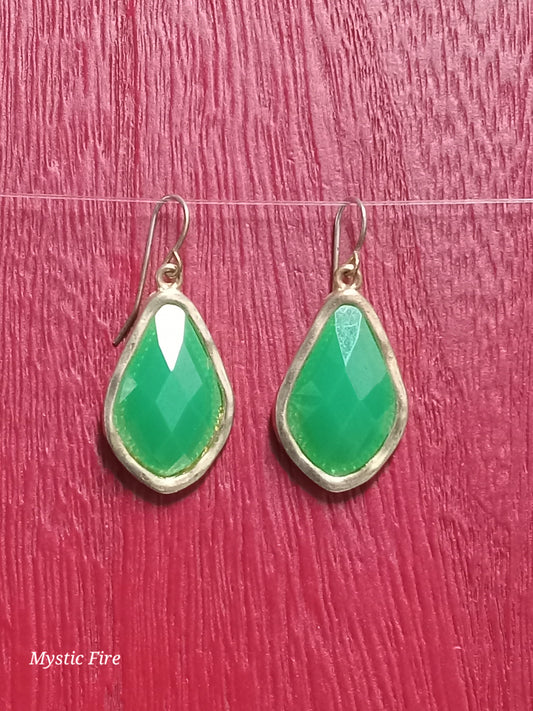 Jaded Teardrop Earrings