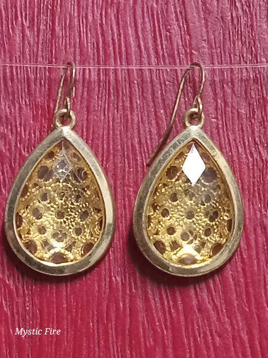 Golden Teardrop Earrings