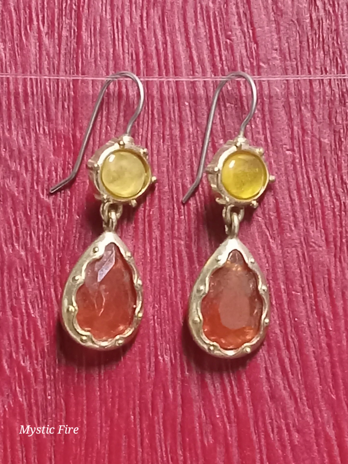 Citrine and Carnelian Earrings