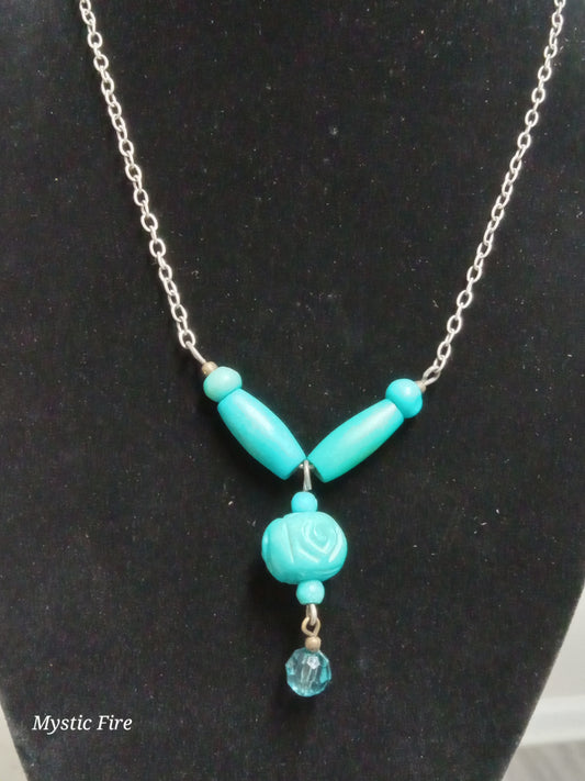 Blue Bead Necklace