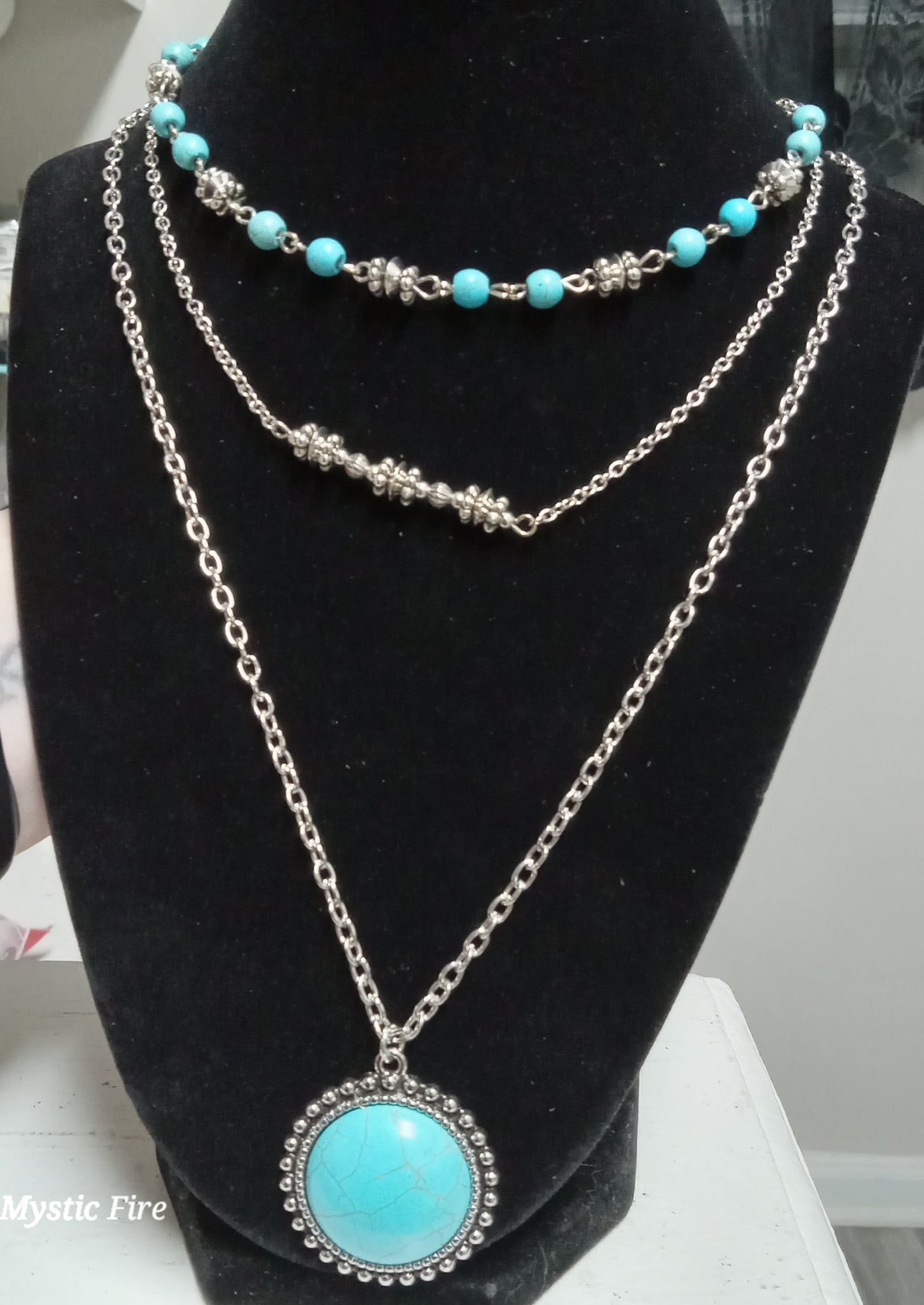 Turquoise Layers Necklace