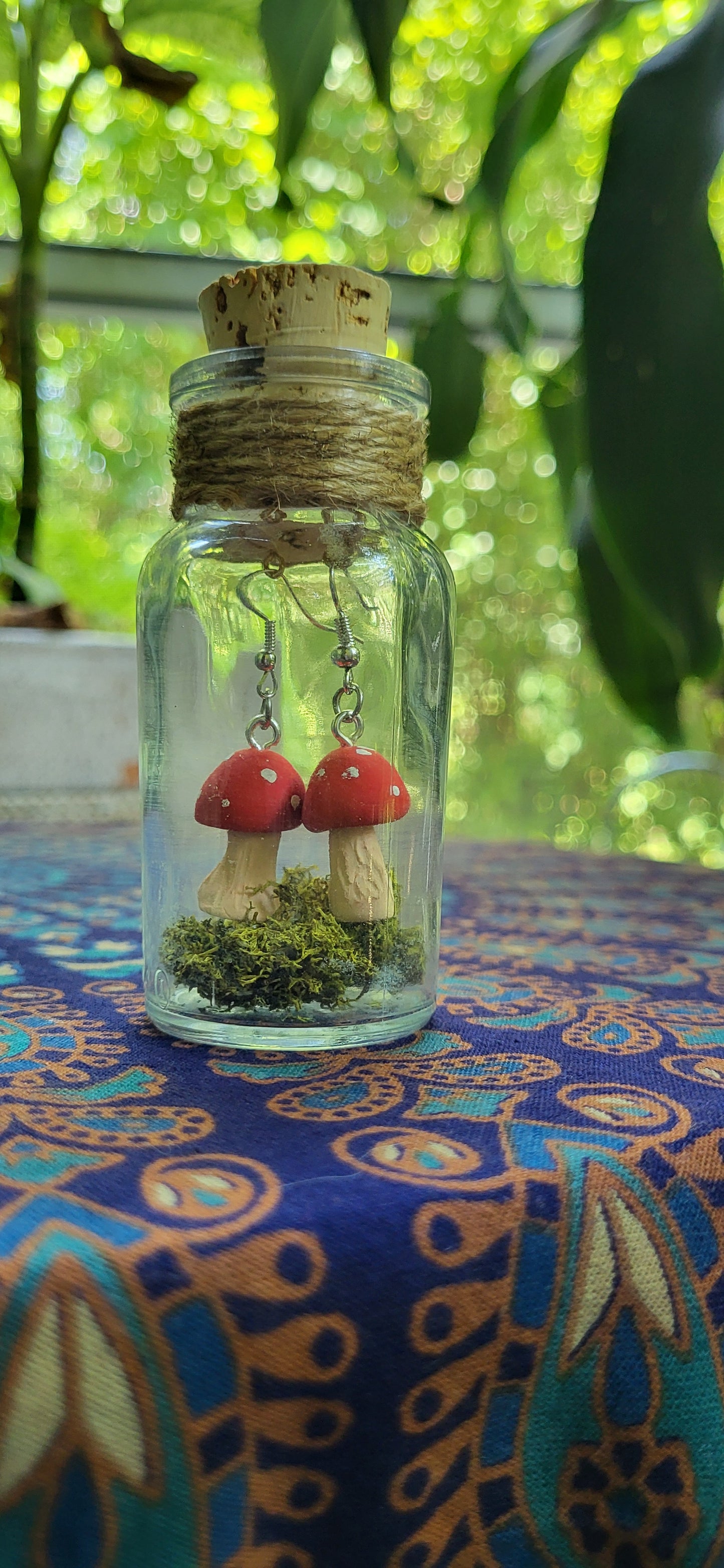 Mushroom Terrarium Earrings