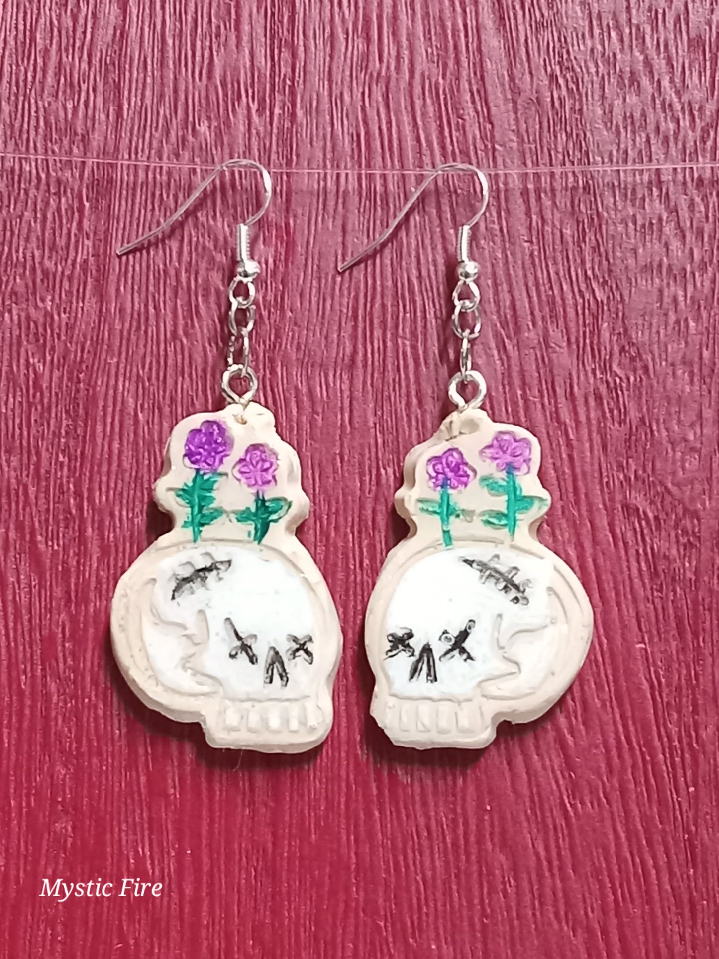 Clay Skulls Earrings