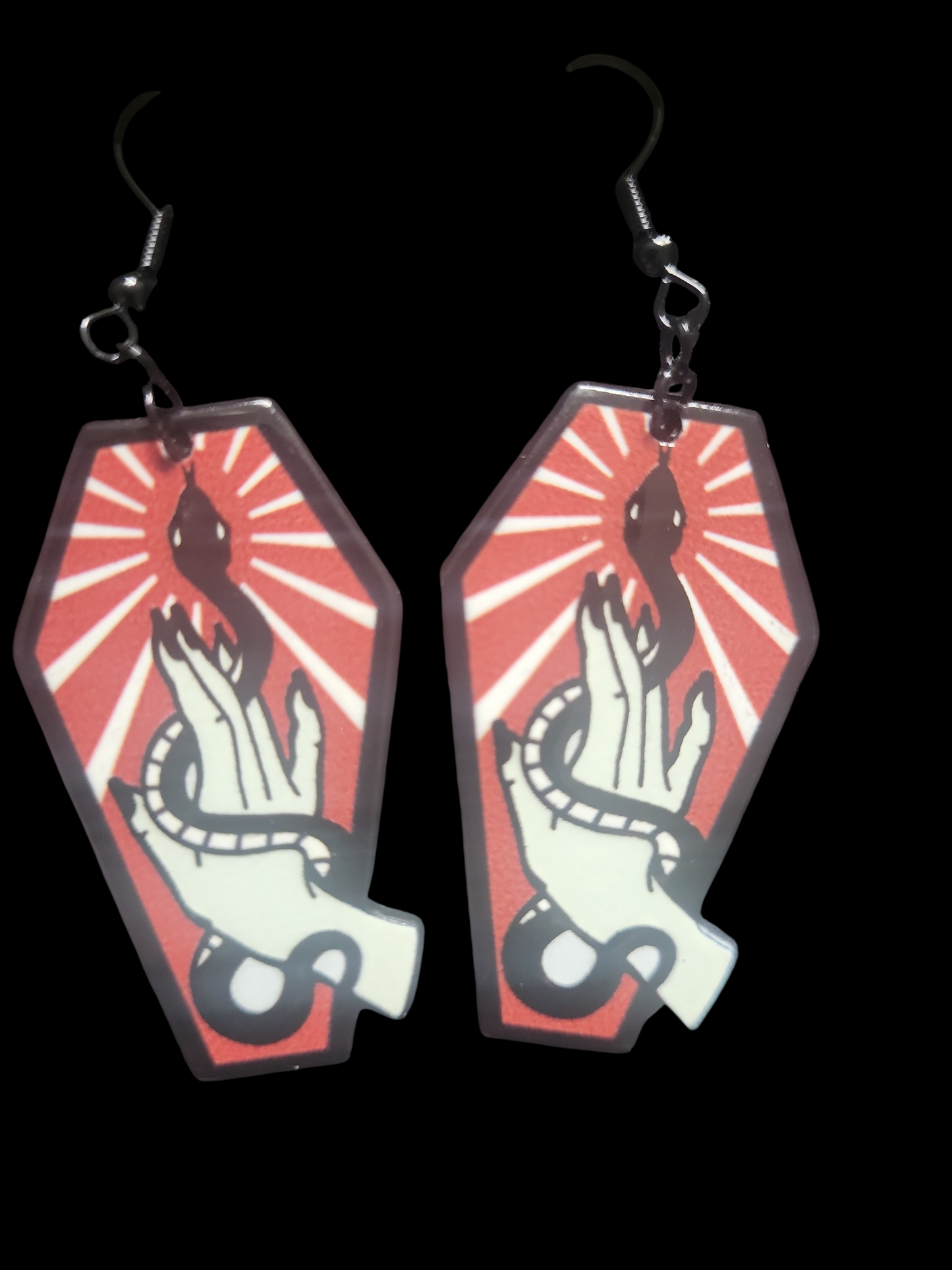 Mystical Coffin Earrings