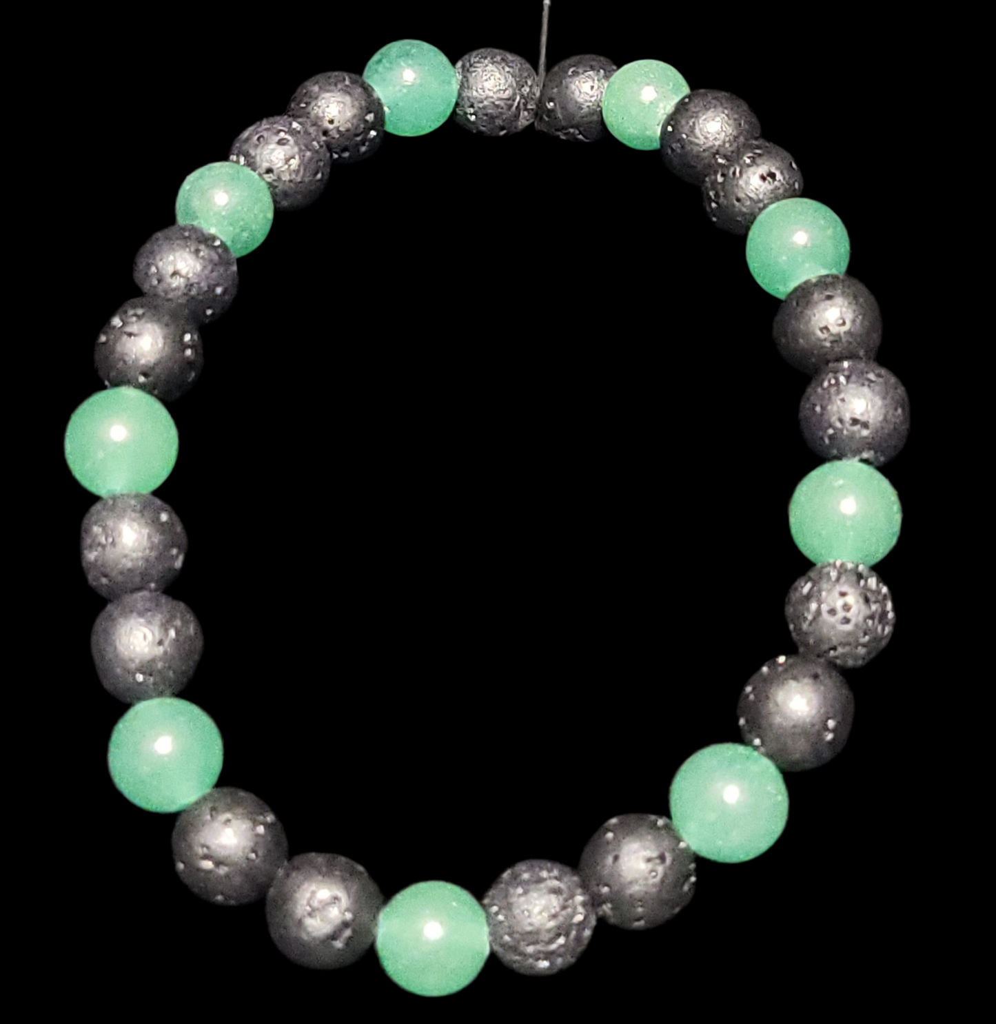 Lava Stone & Aventurine Bracelet