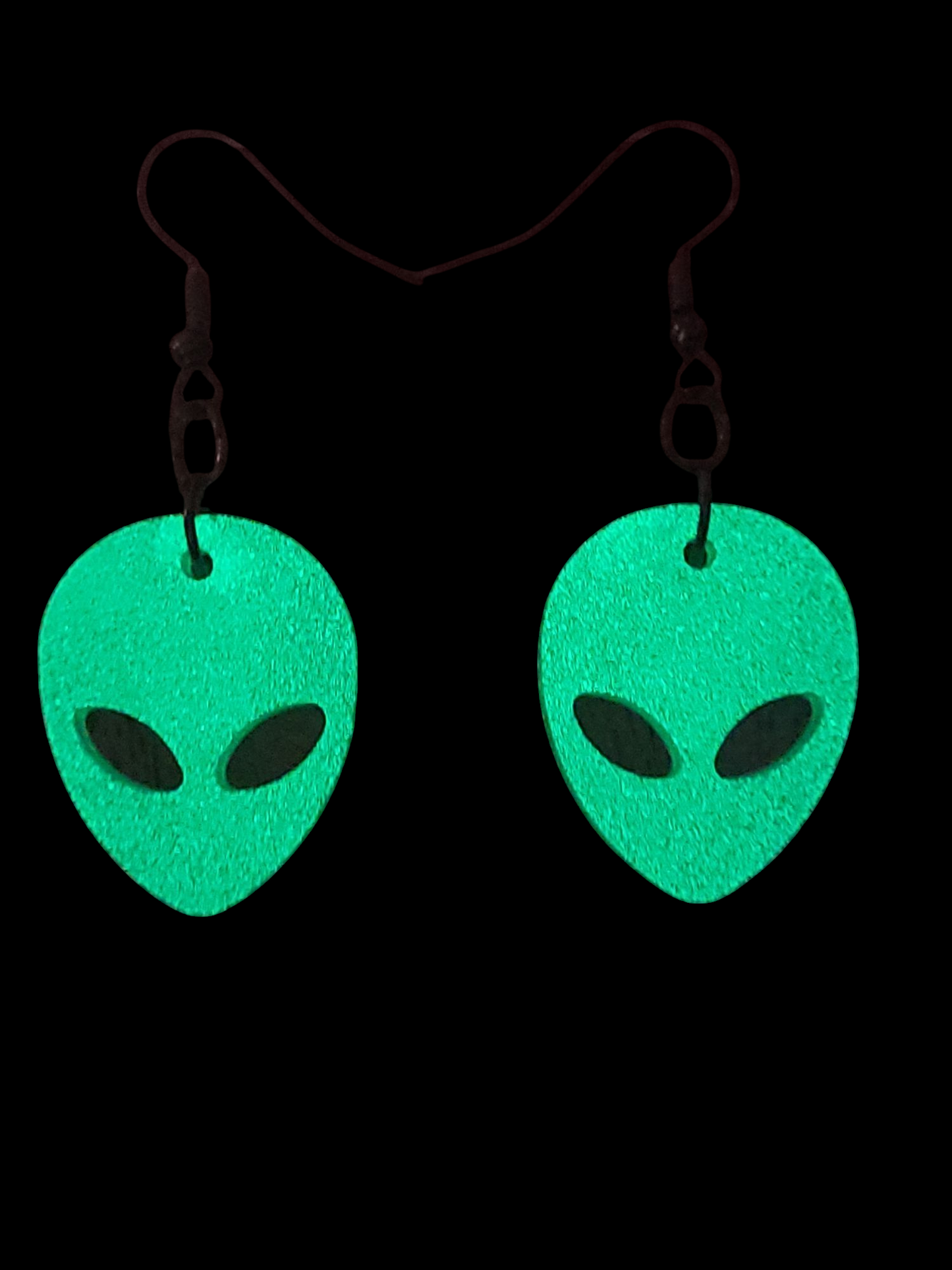 Resin Alien Earrings