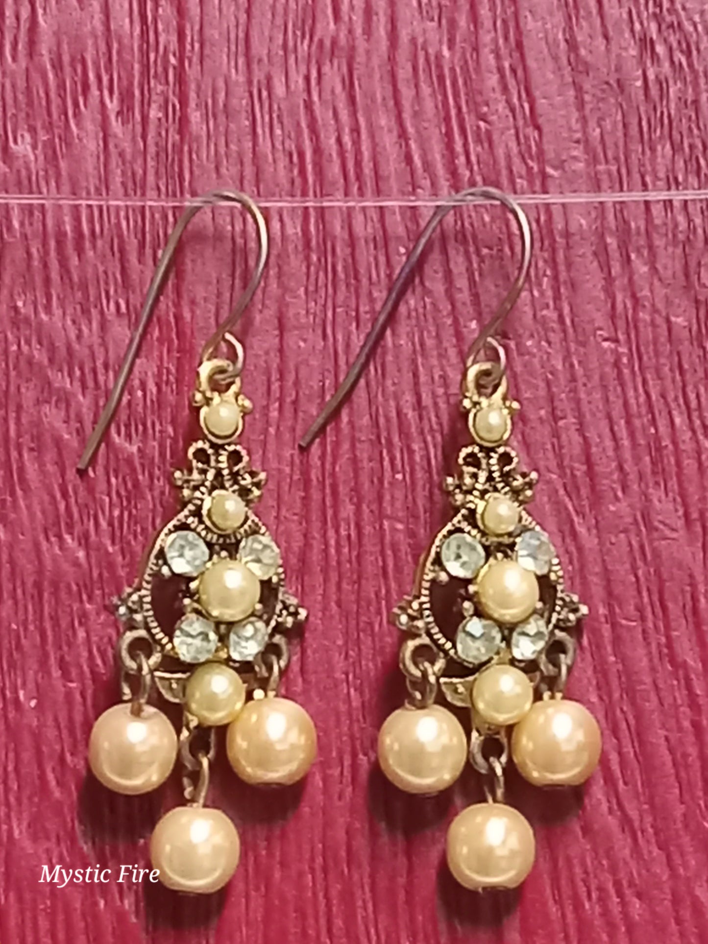 Antique Pearl Droplet Earrings