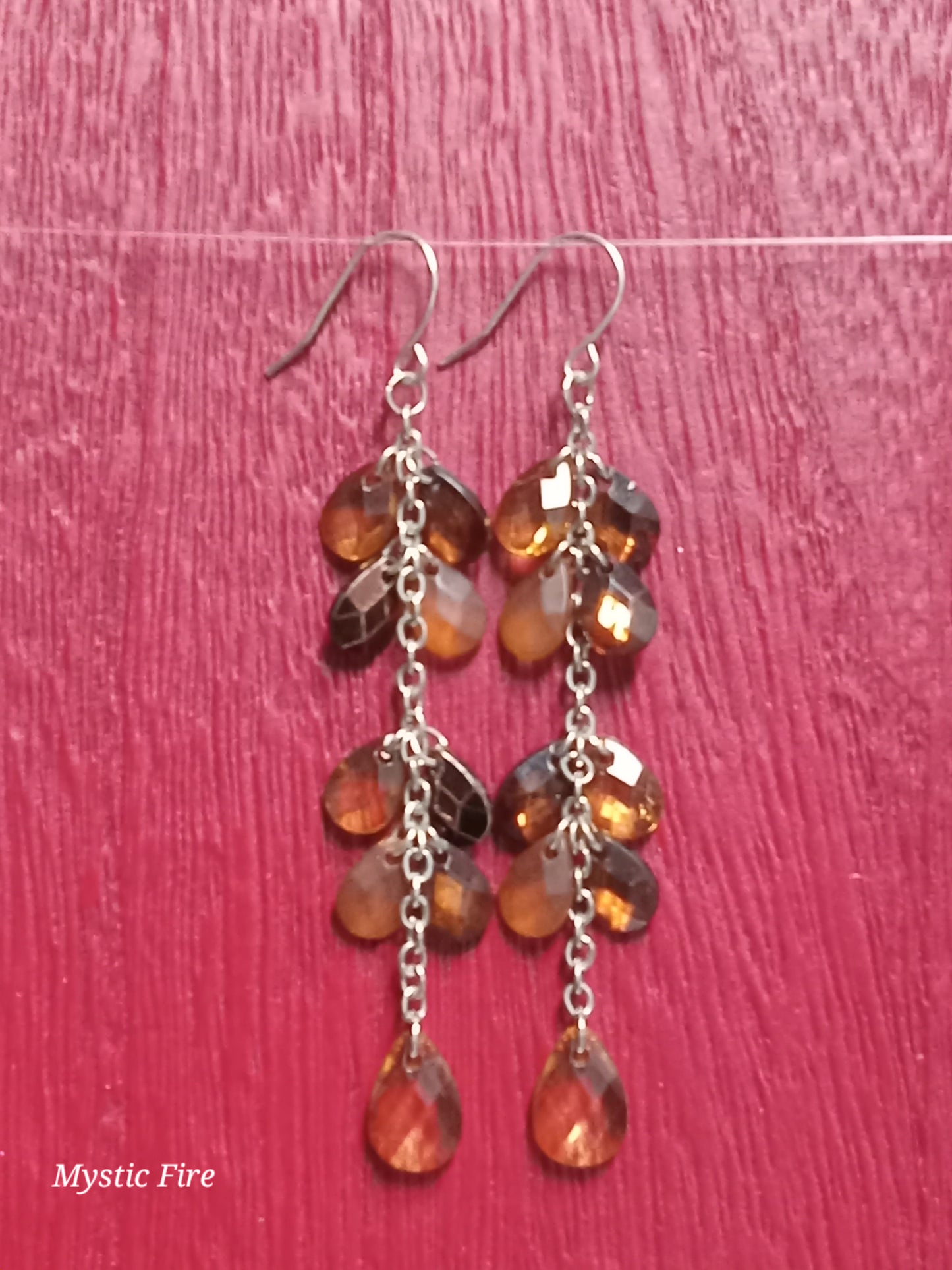 Amber Chains Earrings