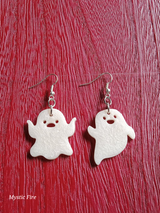 Resin Ghost Earrings