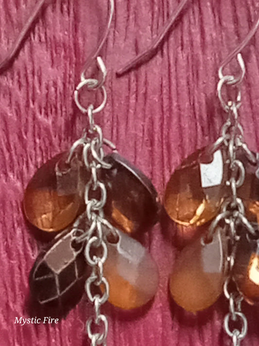 Amber Chains Earrings