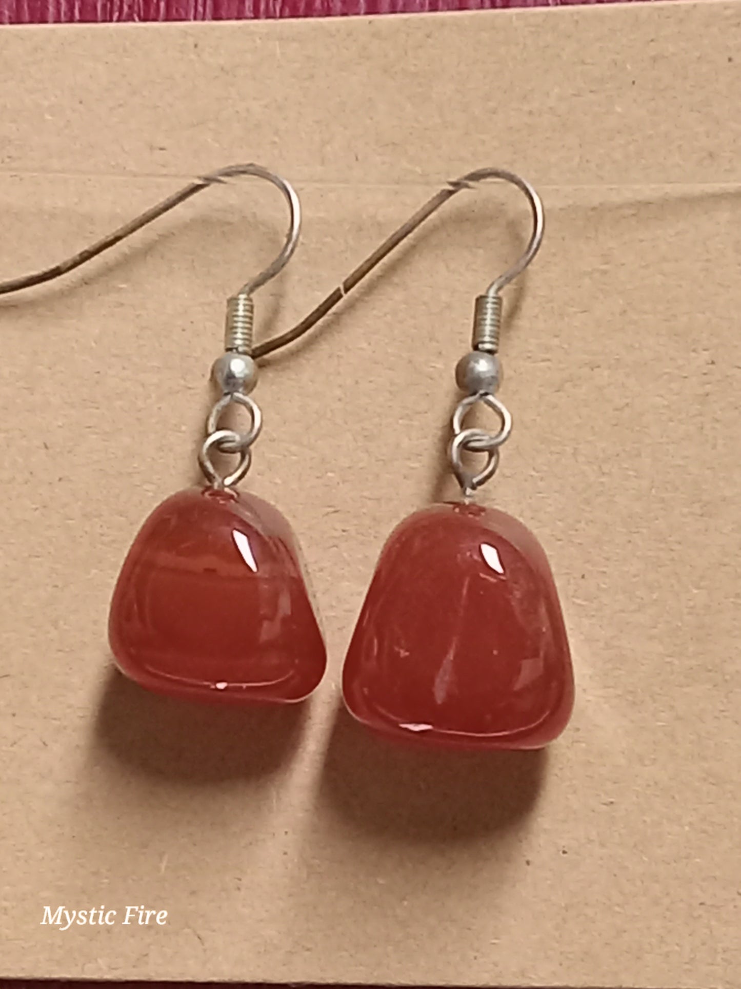 Tumbled Carnelian Earrings