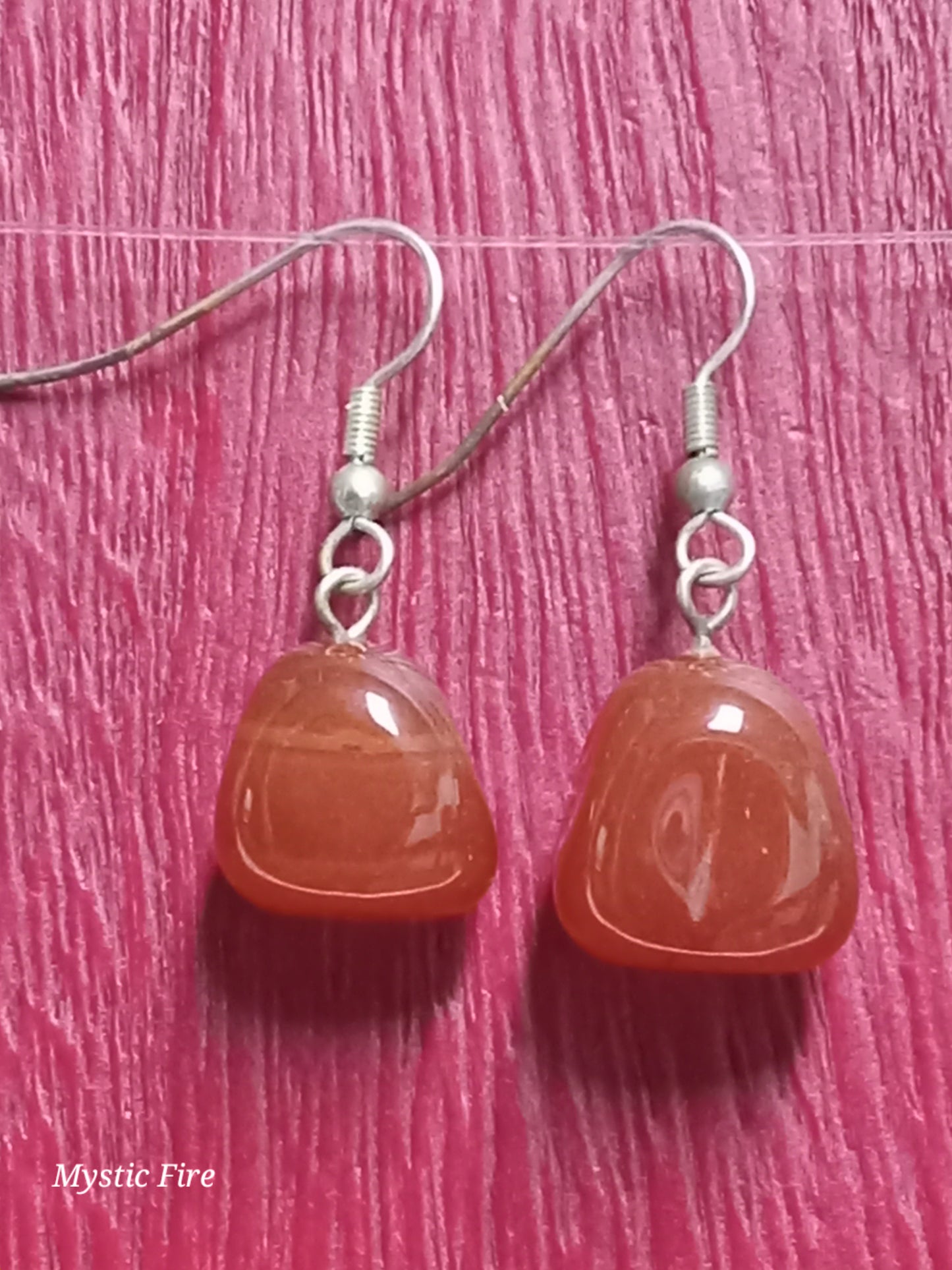 Tumbled Carnelian Earrings