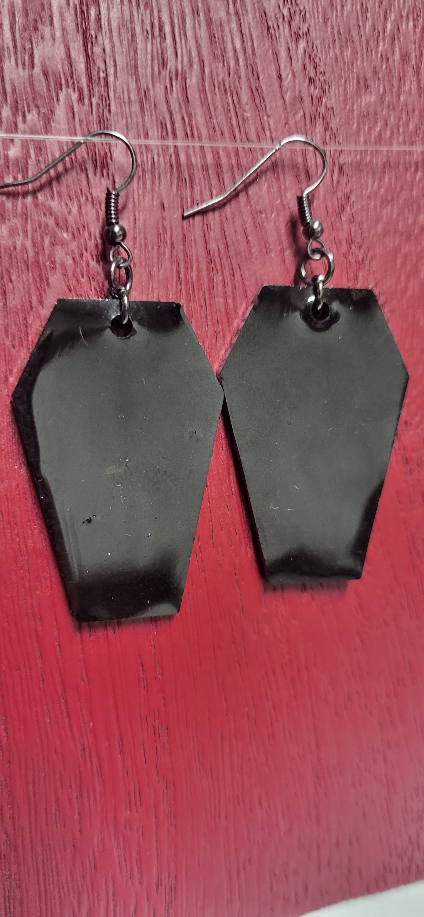 Resin Coffin Earrings